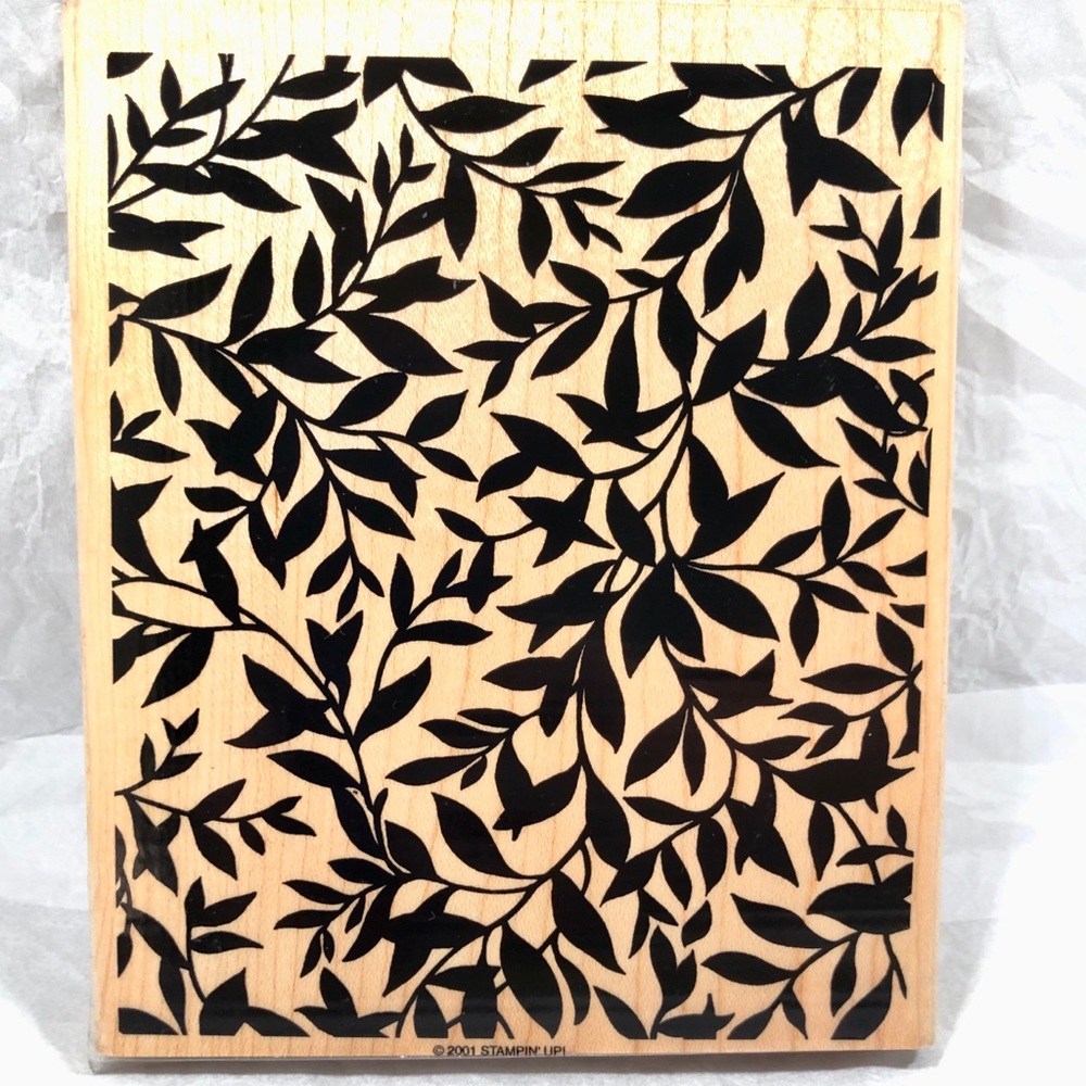 STAMPIN’ UP! LEAFY GLADE WOODBLOCK RUBBER STAMP